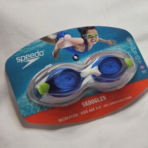 Speedo Swim Goggles Recreation Kids Age 3-8 Skoogles Unisex Blue Oceans Goggles